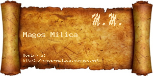 Magos Milica névjegykártya